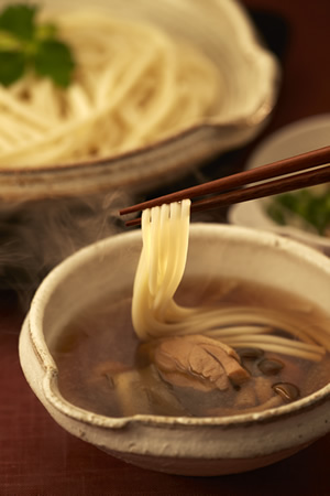 鴨南蛮風つけ麺うどん